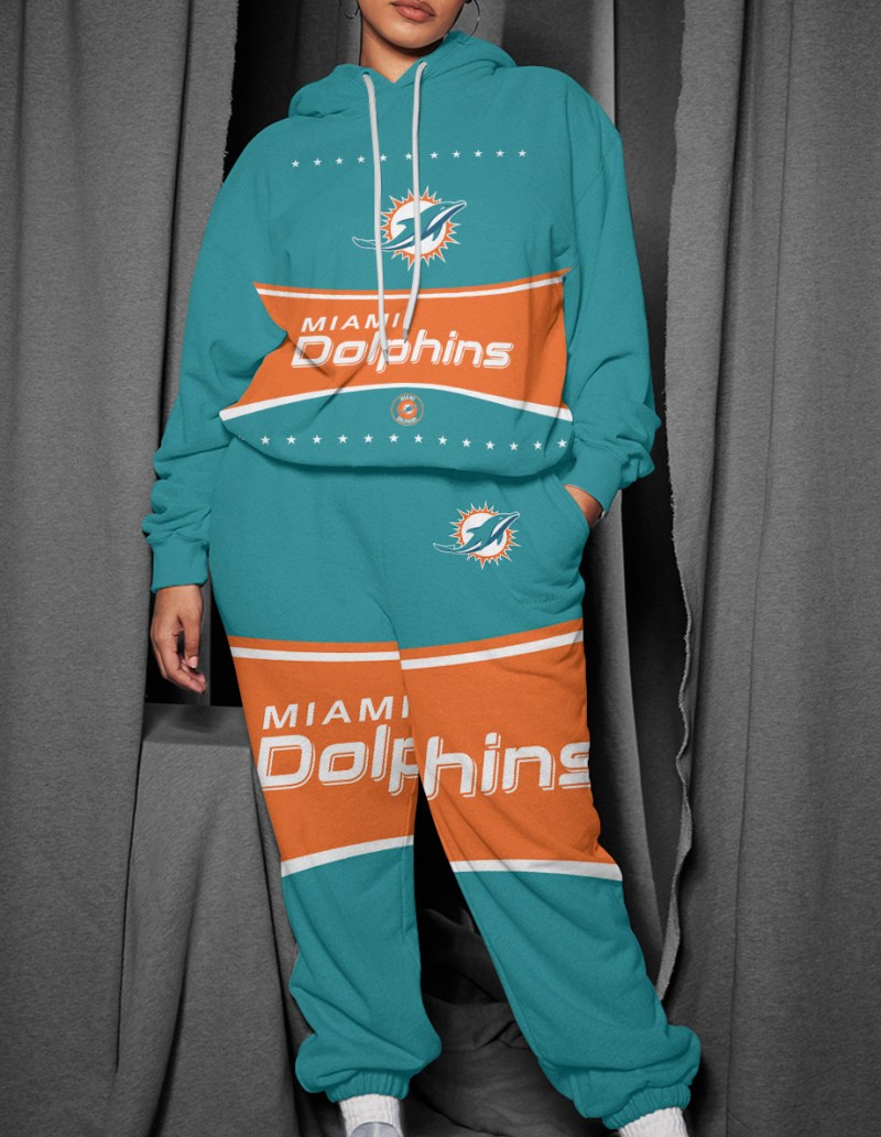 Miami Dolphins Combo Pullover Hoodie and Sweatpants