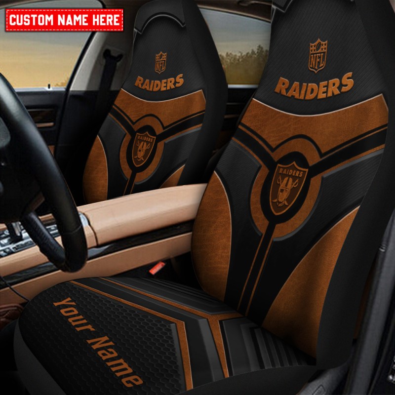 Las Vegas Raiders Personalized Car Seat Covers