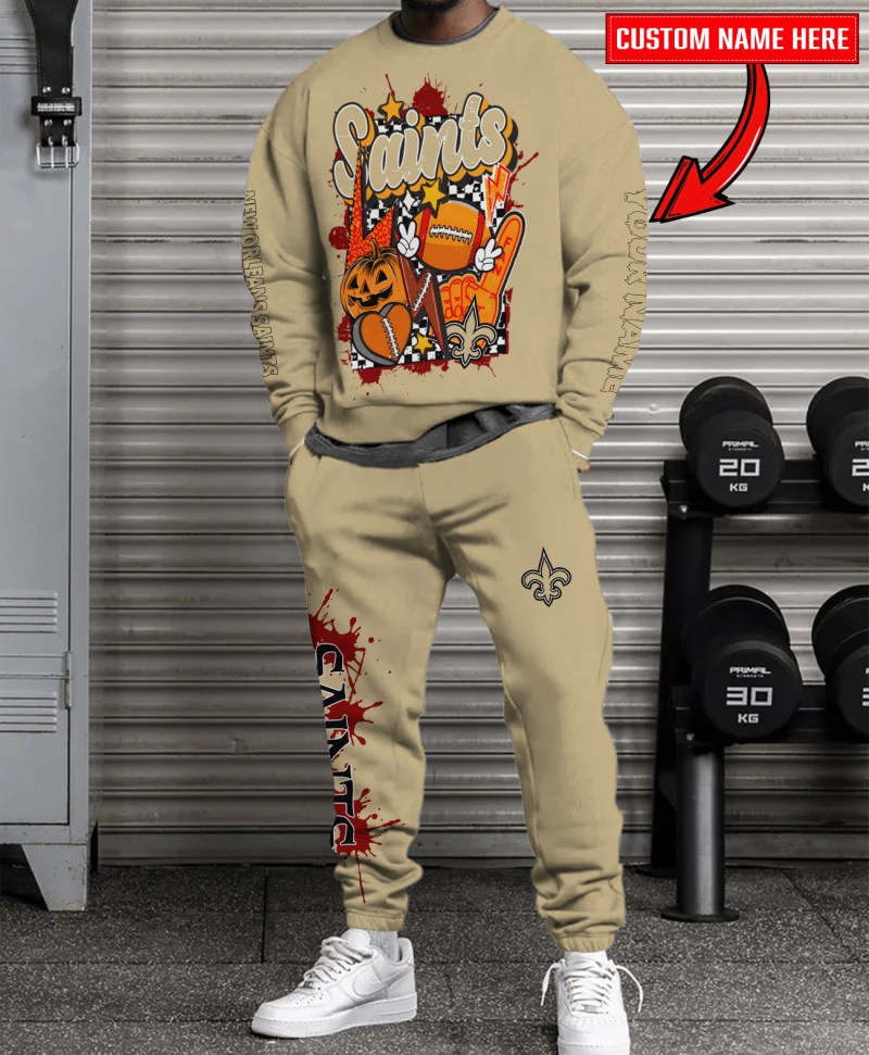 New Orleans Saints Sweatshirt and Sweatpants Set