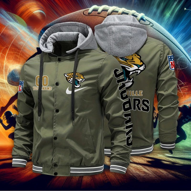 Jacksonville Jaguars Baseball Jacket Detail