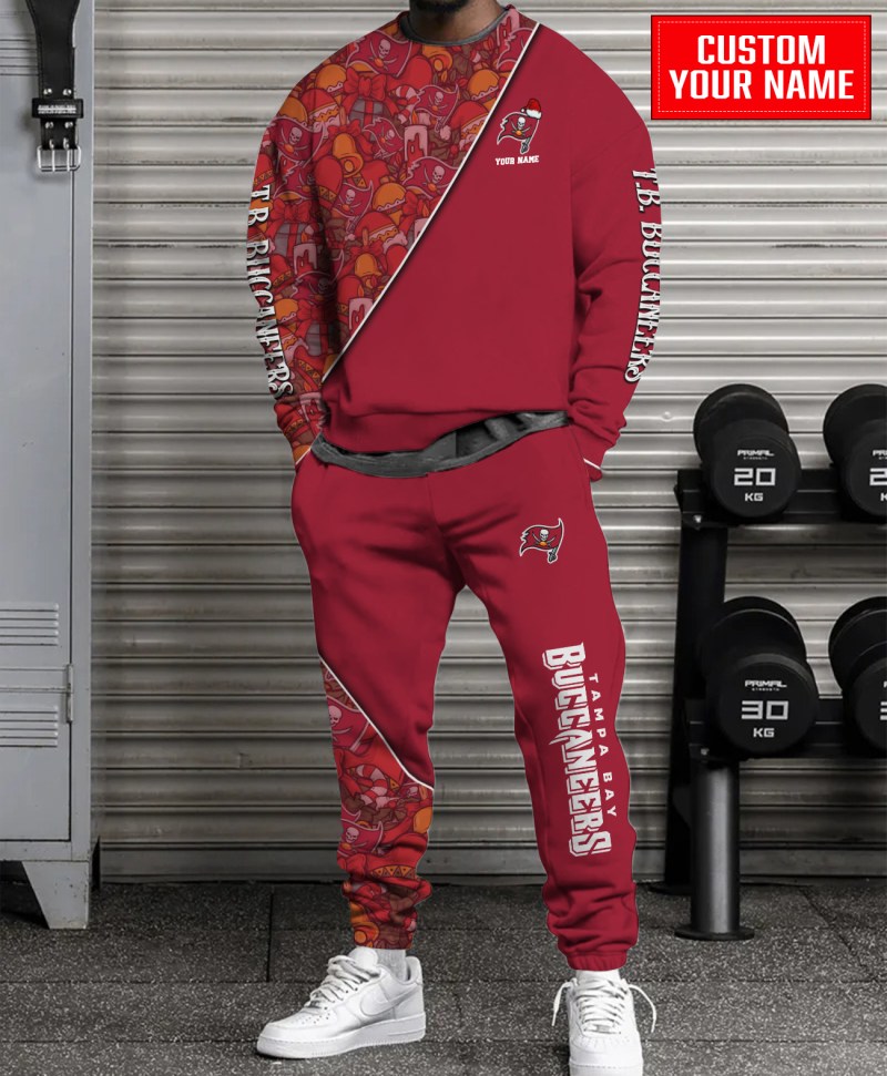 Tampa Bay Buccaneers Christmas Pattern Unisex Combo Sweatshirt and Sweatpants