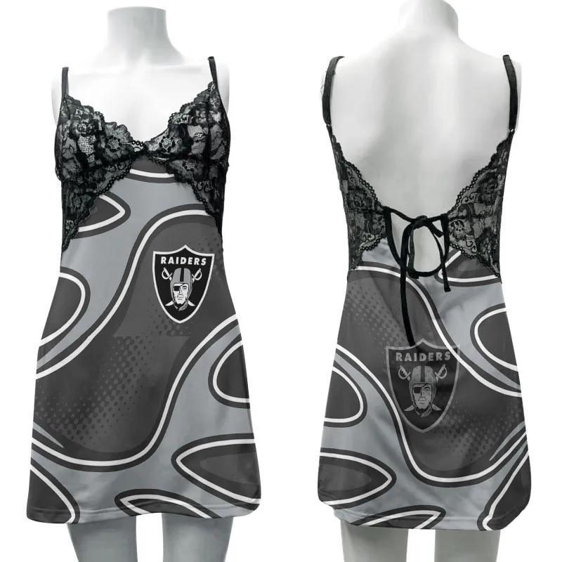 Las Vegas Raiders Slip Dress