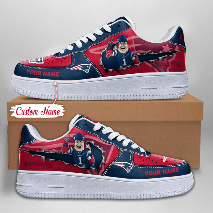 NFL New England Patriots Air Force 1 Sneaker Side View
