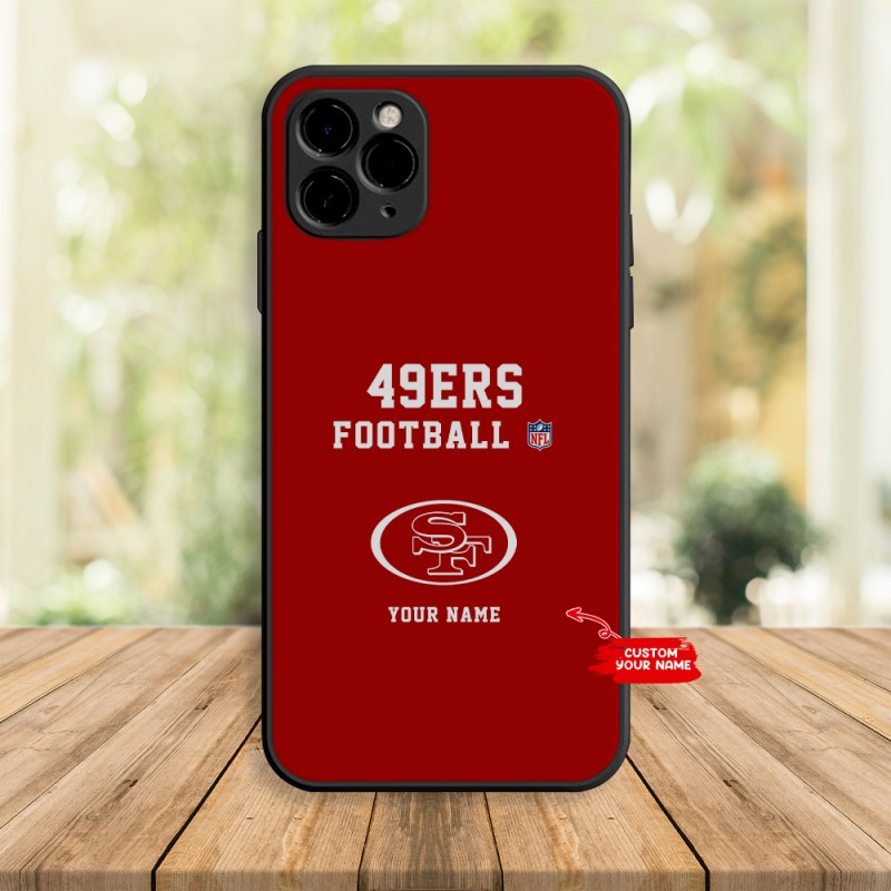 Back view of San Francisco 49ers Personalized Phone Case