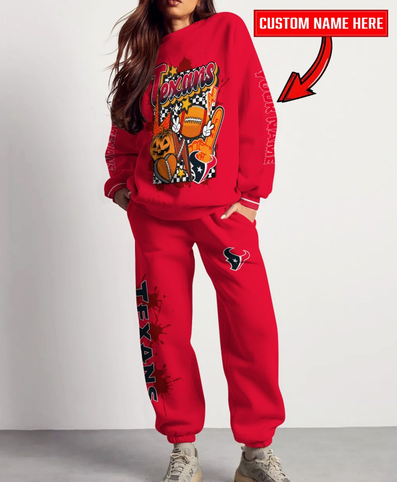 Houston Texans Halloween Sweatshirt and Sweatpants Set