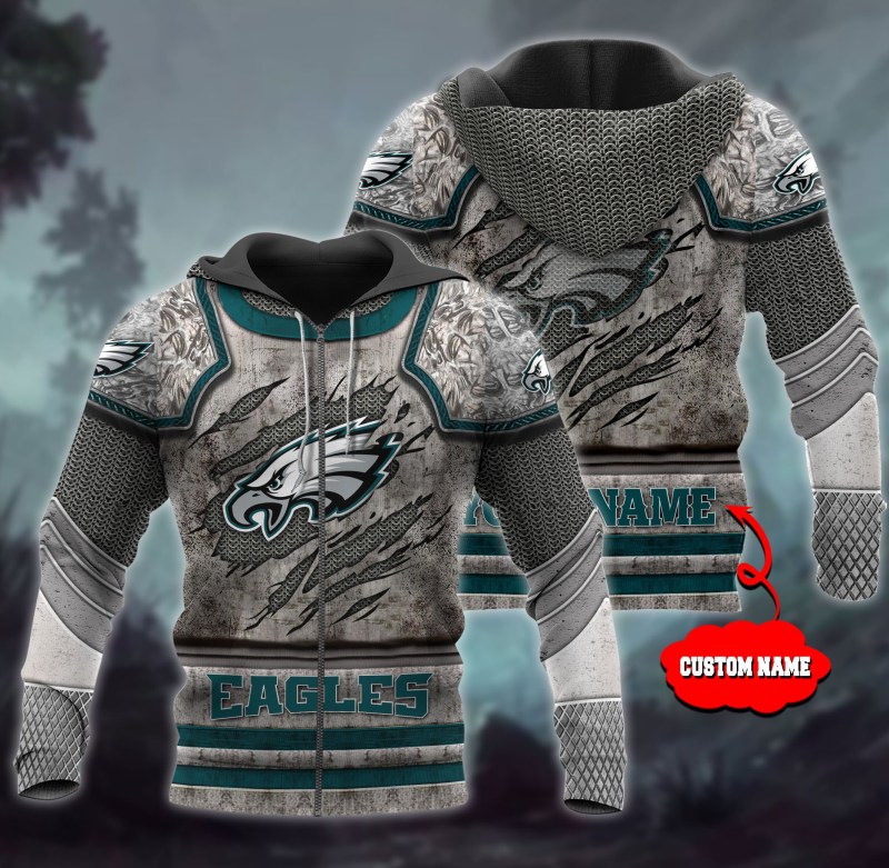 Philadelphia Eagles Personalized Ugly Christmas Sweater - Image 2