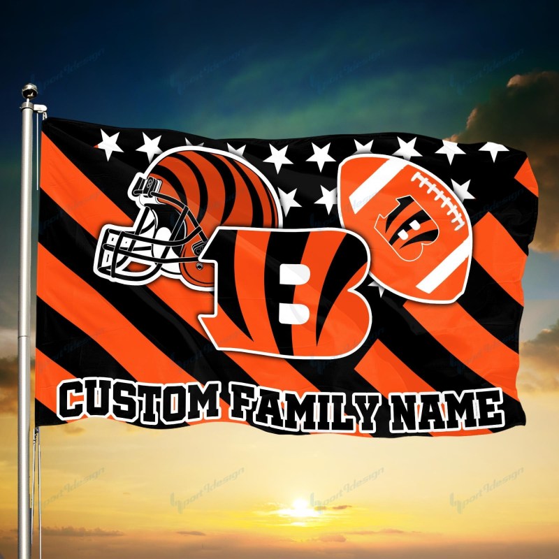 Cincinnati Bengals Personalized Flag