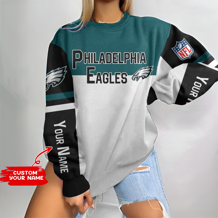 Philadelphia Eagles Personalized Round Neck Sweatshirt