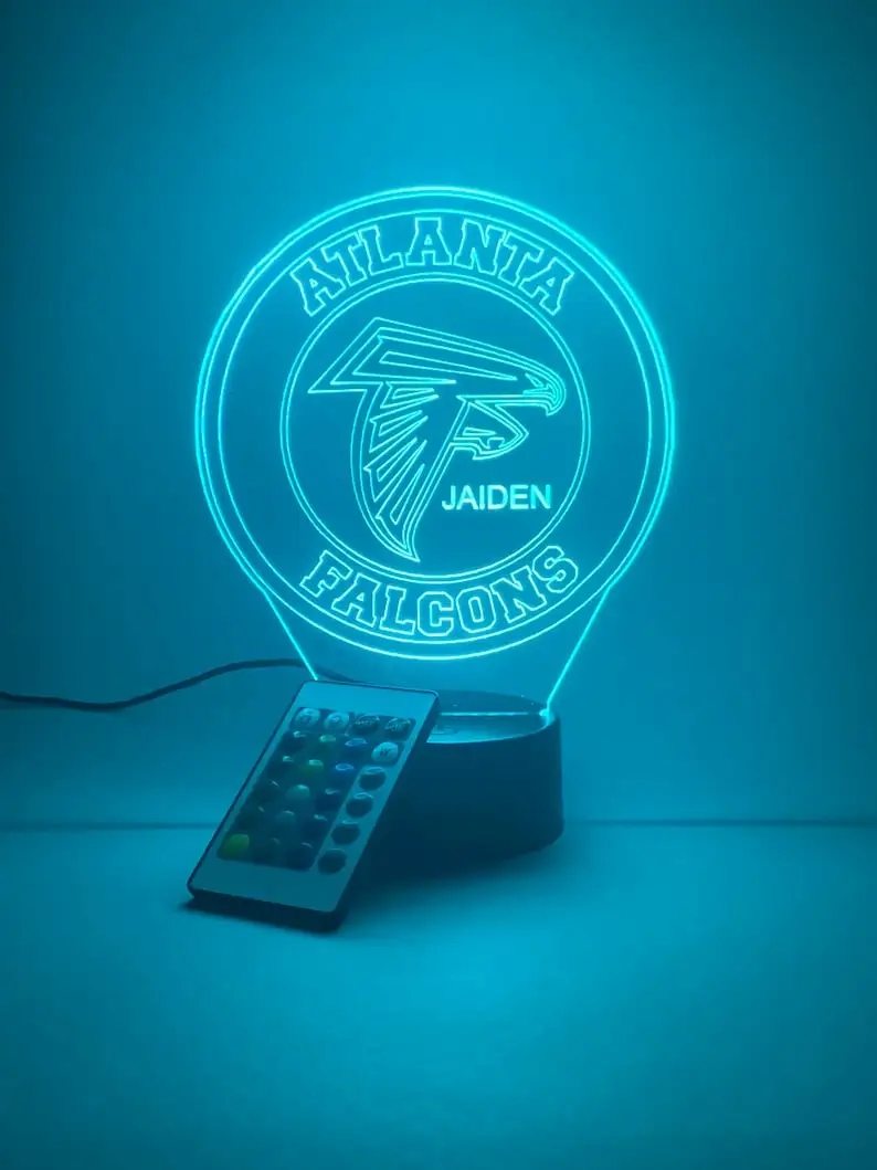 Atlanta Falcons Personalized 3D Lamp