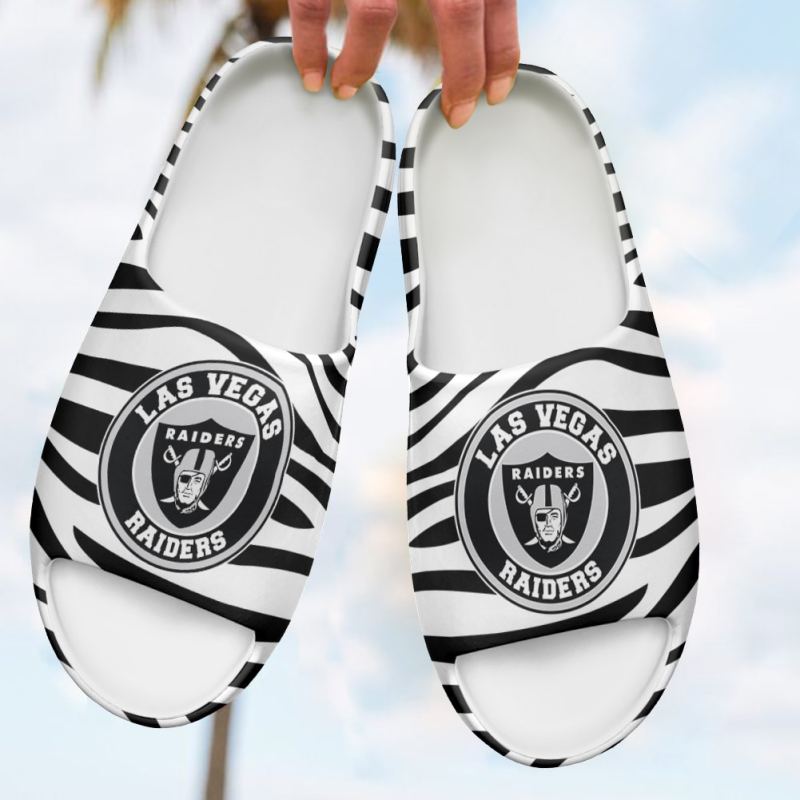 Las Vegas Raiders Yeezy Slippers