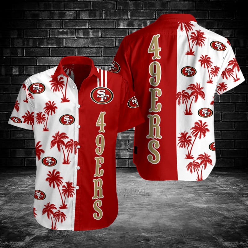 Size Chart for San Francisco 49ers Button Shirts
