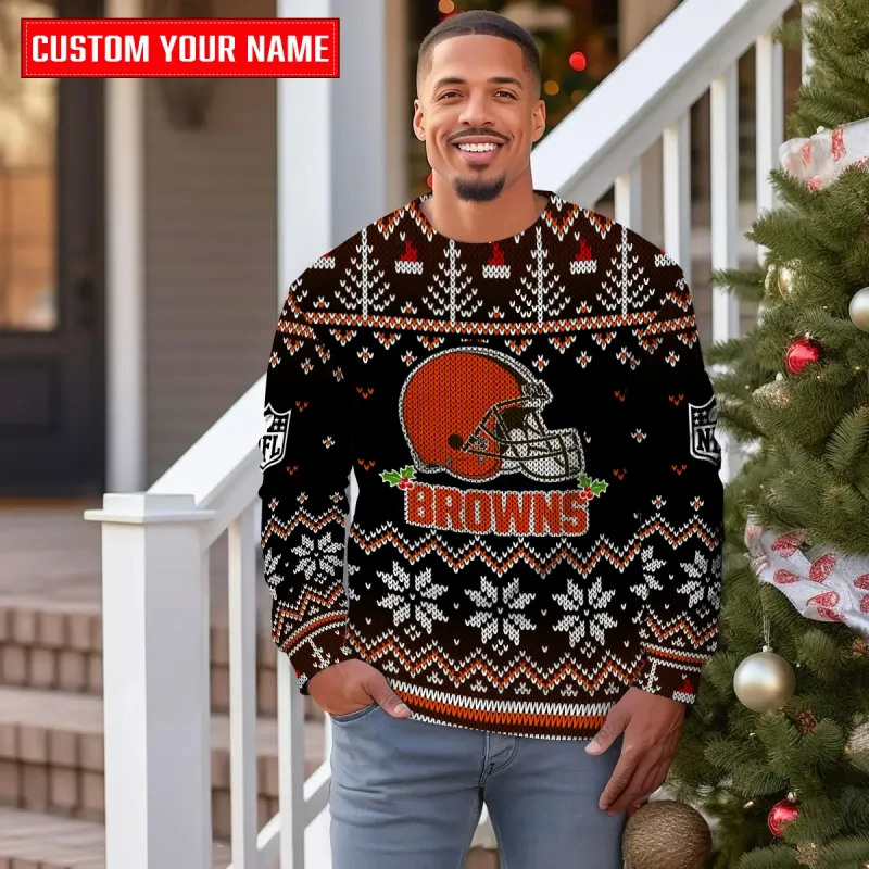 Cleveland Browns Premium Ugly Christmas Sweater - MKOutdoor3