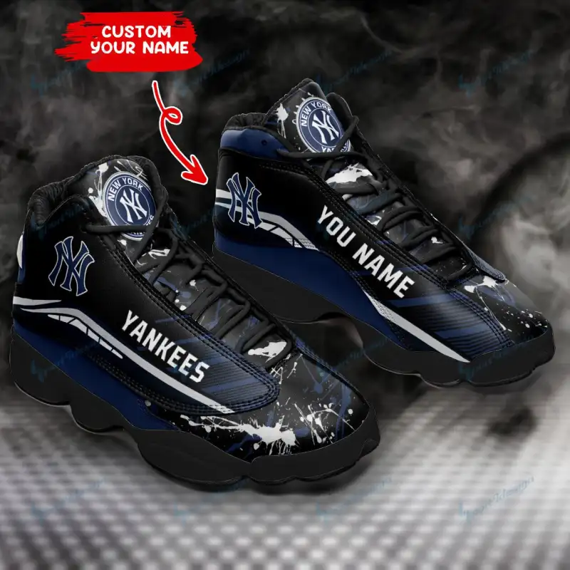 New York Yankees Personalized AJD13 Sneakers Image 2