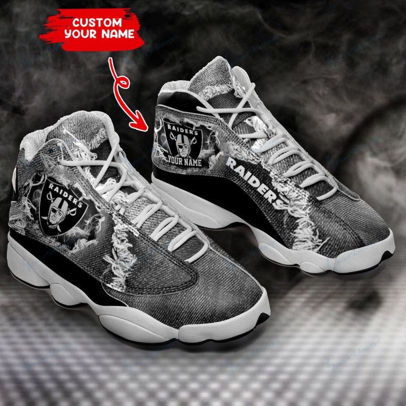 Las Vegas Raiders Personalized AJD13 Sneakers