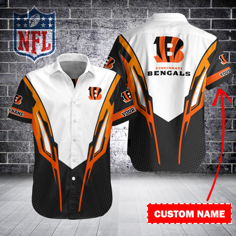 Cincinnati Bengals Personalized Button Shirt Sizing Chart