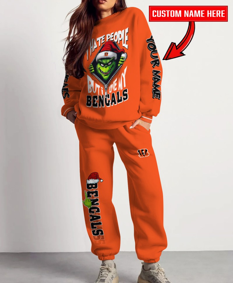 Cincinnati Bengals Unisex Sweatshirt and Sweatpants Christmas Collection