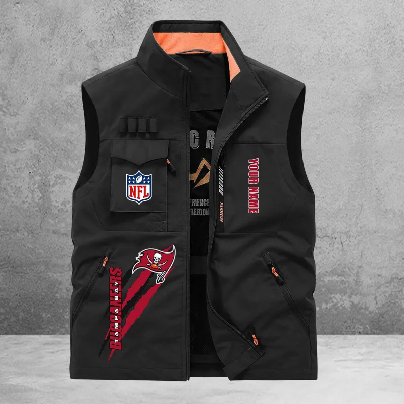 Tampa Bay Buccaneers Multi-Pockets Vest