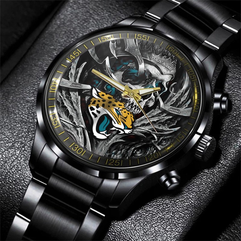 Jacksonville Jaguars Black Fashion Watch