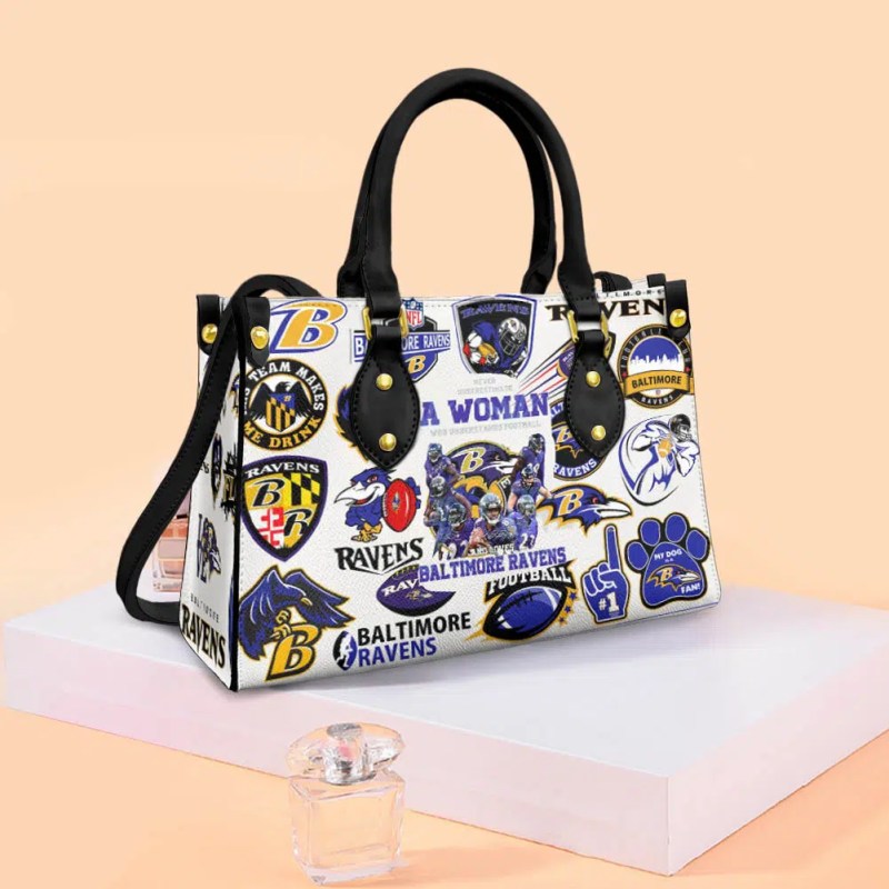 Baltimore Ravens Leather Hand Bag
