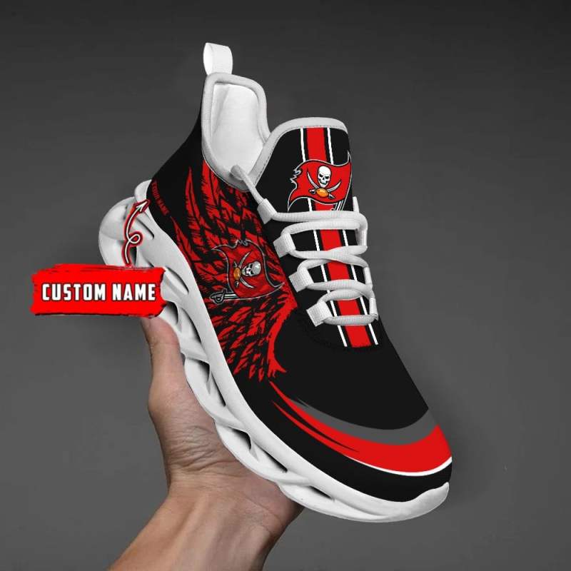 Tampa Bay Buccaneers Yezy Running Sneakers Side View