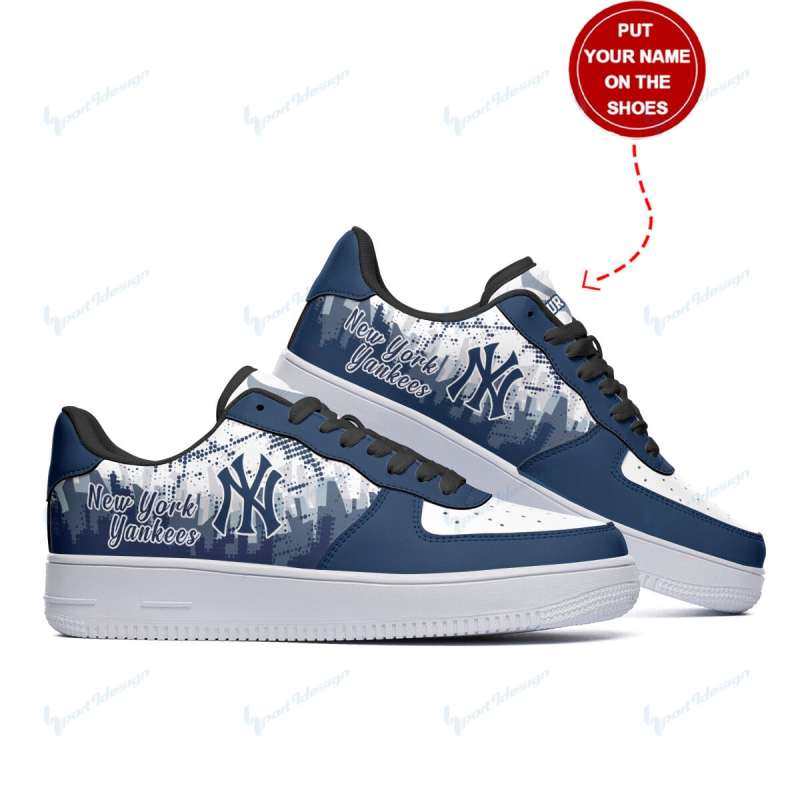 New York Yankees AF1 Shoes - Back View