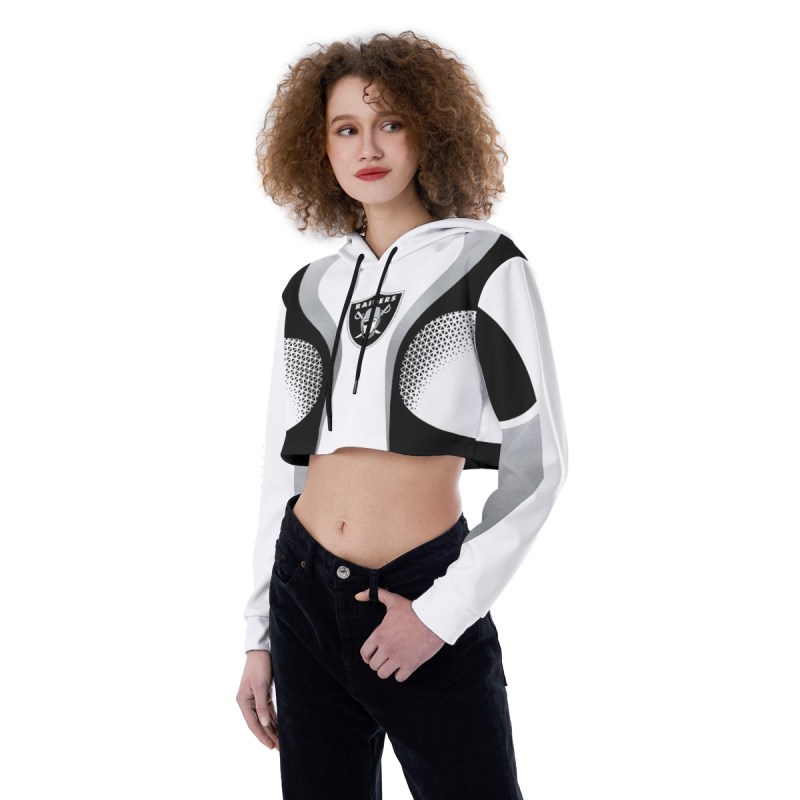 Las Vegas Raiders Croptop Hoodie Detail