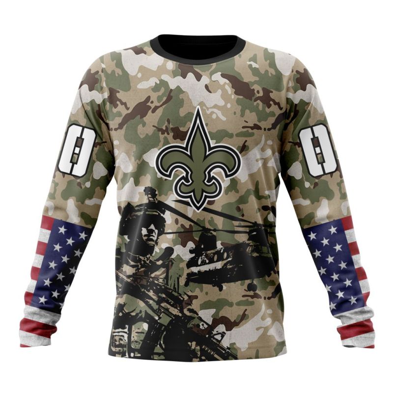 New Orleans Saints Long Sleeve Front