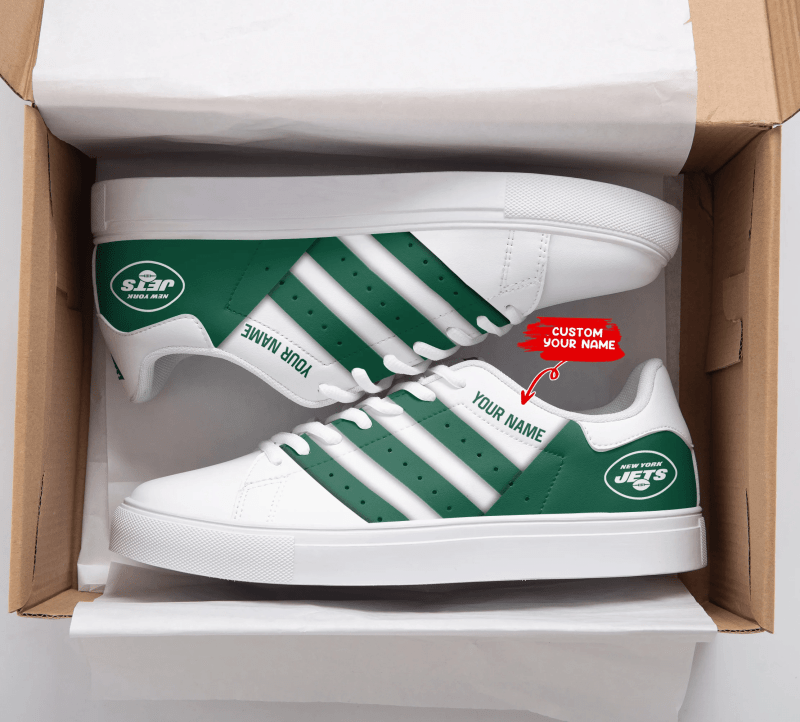 New York Jets Custom Sneakers showing design