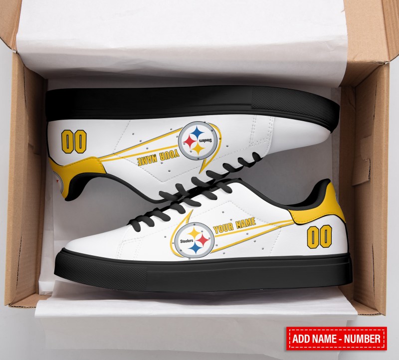 Pittsburgh Steelers Personalized SS Custom Sneakers Detail View