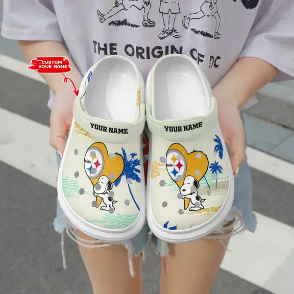 Pittsburgh Steelers Clog Side View