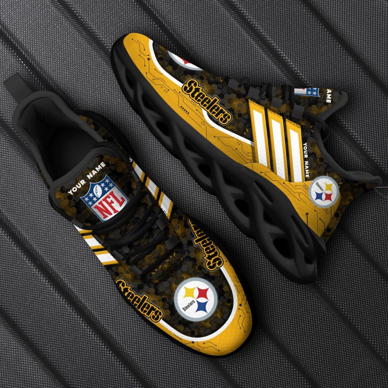 Pittsburgh Steelers Personalized Yeezy Running Sneakers