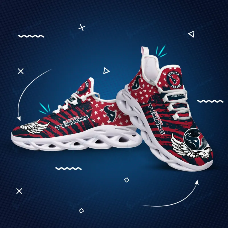 Houston Texans Yezy Running Sneakers Back View