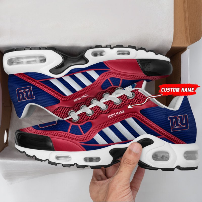 New York Giants Personalized Plus T-N Youth Sneakers