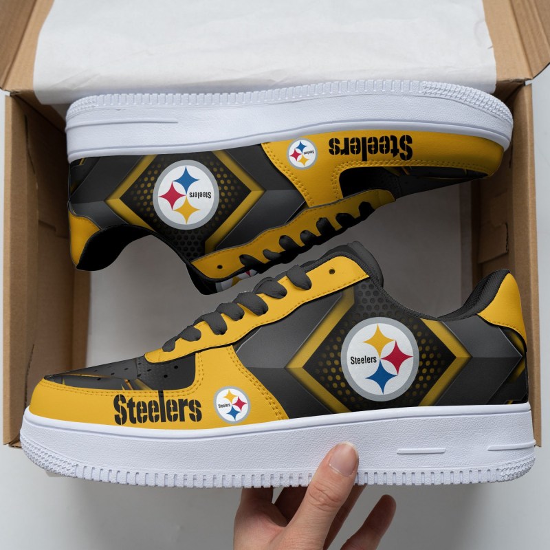 Pittsburgh Steelers AF1 Shoes Detailed View