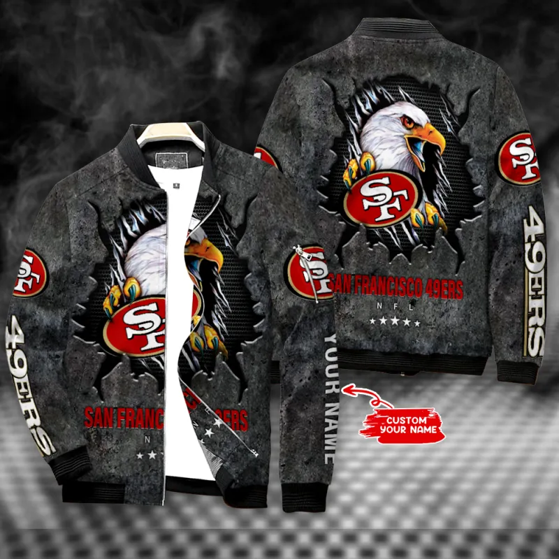 San Francisco 49ers Bomber Jacket Front View