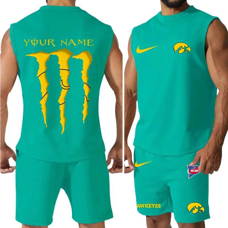 Iowa Hawkeyes Tank Top and Shorts 7