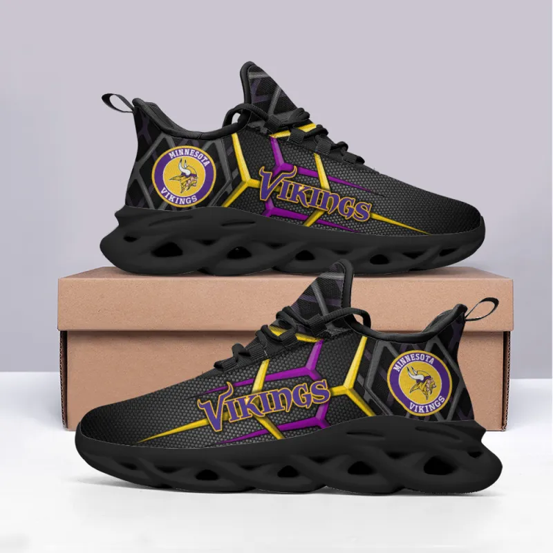 Minnesota Vikings Yezy Running Sneakers BB111 8 Minnesota Vikings Yezy Running Sneakers Side View
