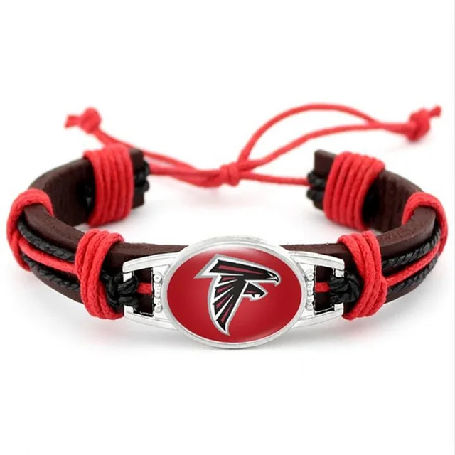 Atlanta Falcons Leather Bracelet