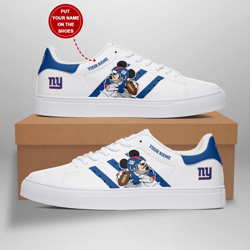 New York Giants Personalized SS Custom Sneakers Display