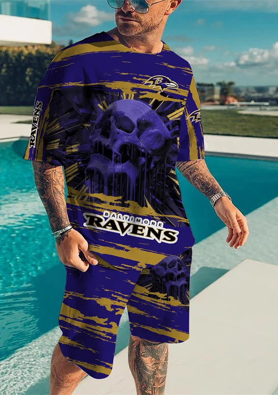 Baltimore Ravens T-Shirt and Shorts
