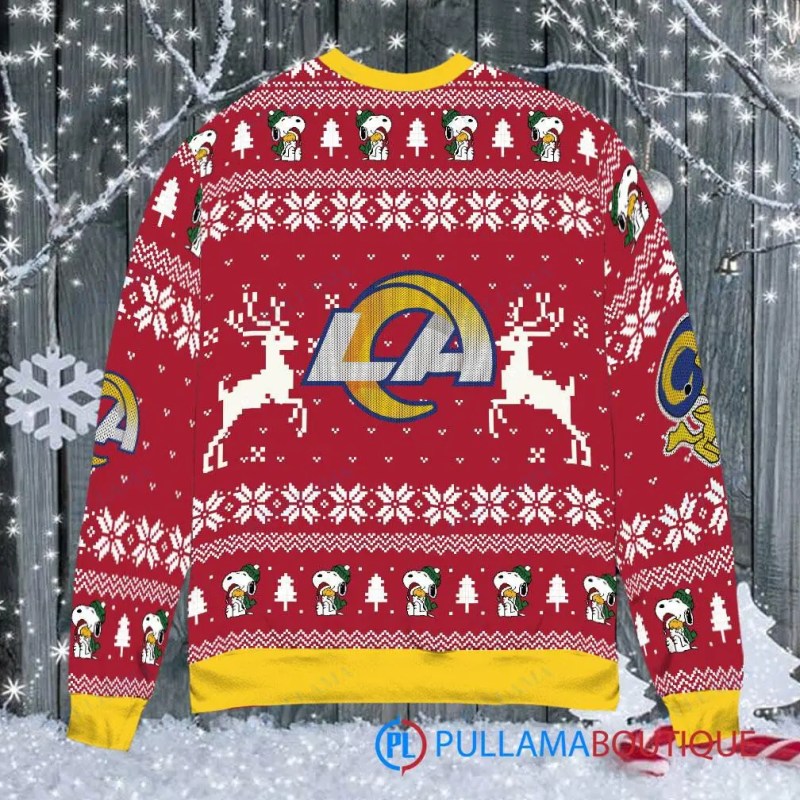 Los Angeles Rams Ugly Christmas Sweater - Side View
