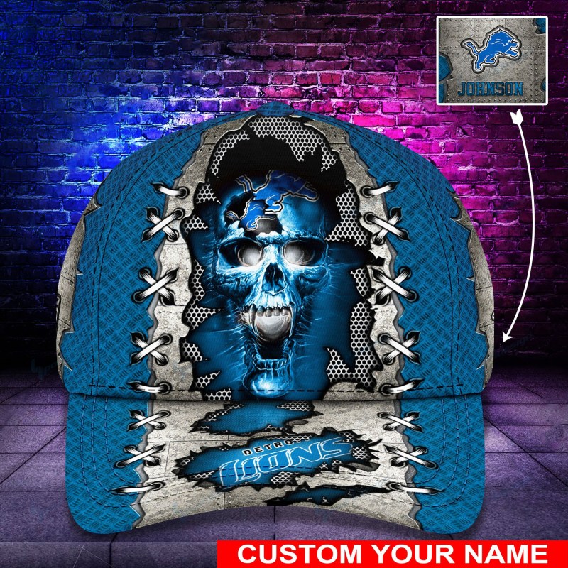 Detroit Lions Personalized Classic Cap