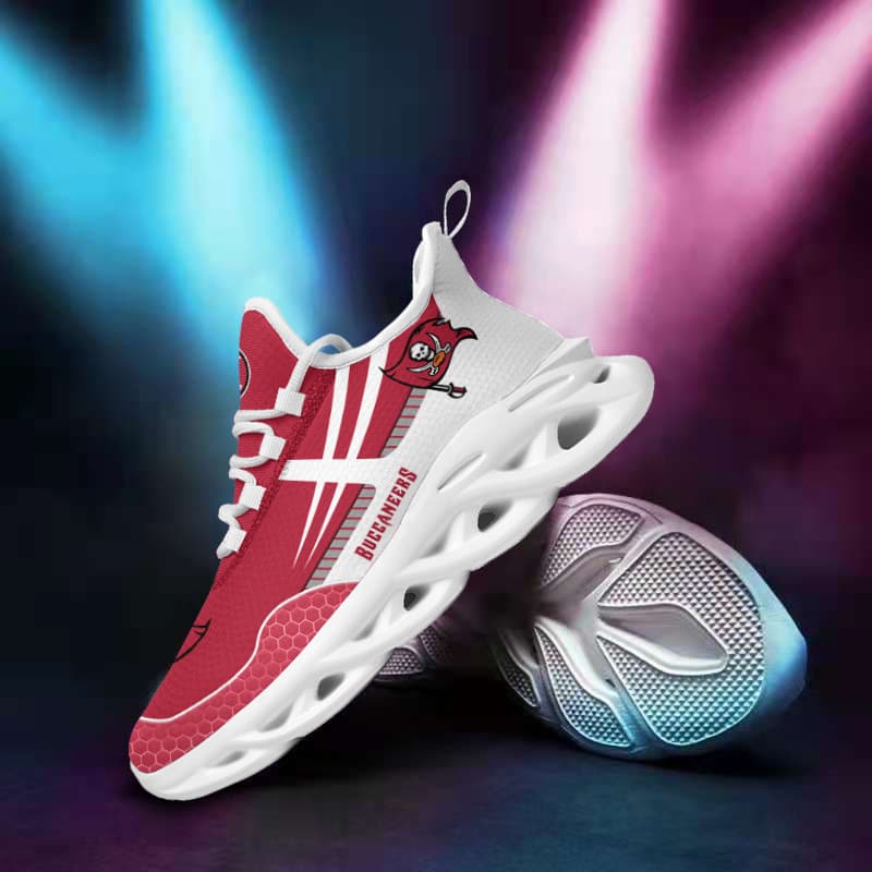 Tampa Bay Buccaneers Yezy Running Sneakers Side View