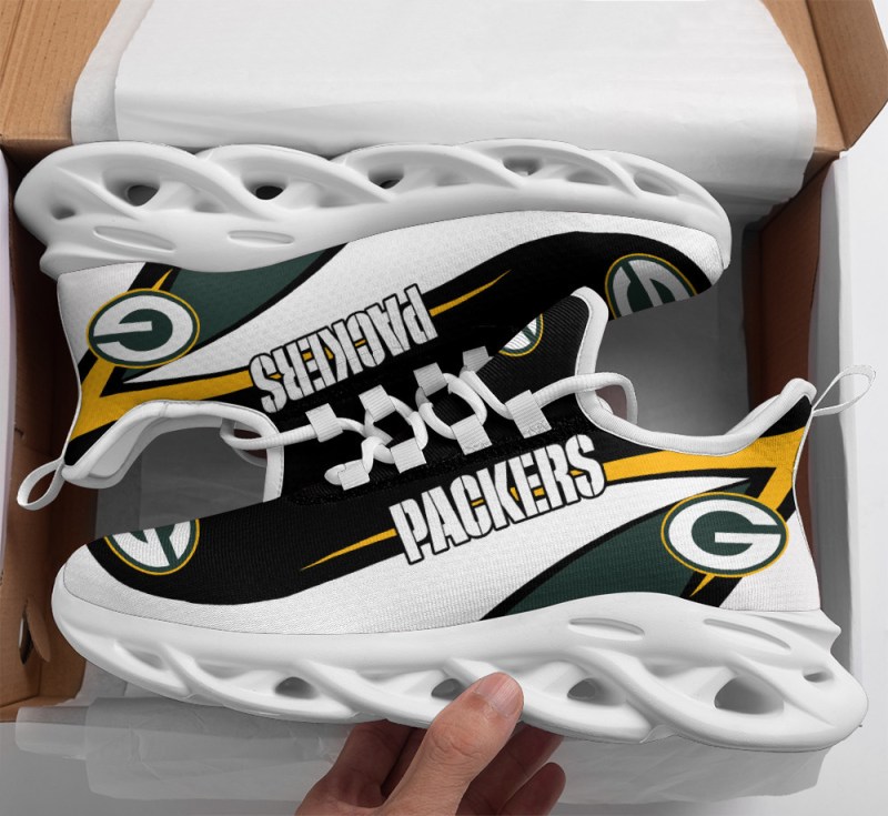 Green Bay Packers Yezy Running Sneakers Side