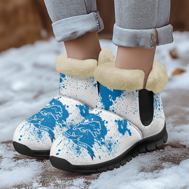 Detroit Lions Comfy Winter Snow Boots - Image 3