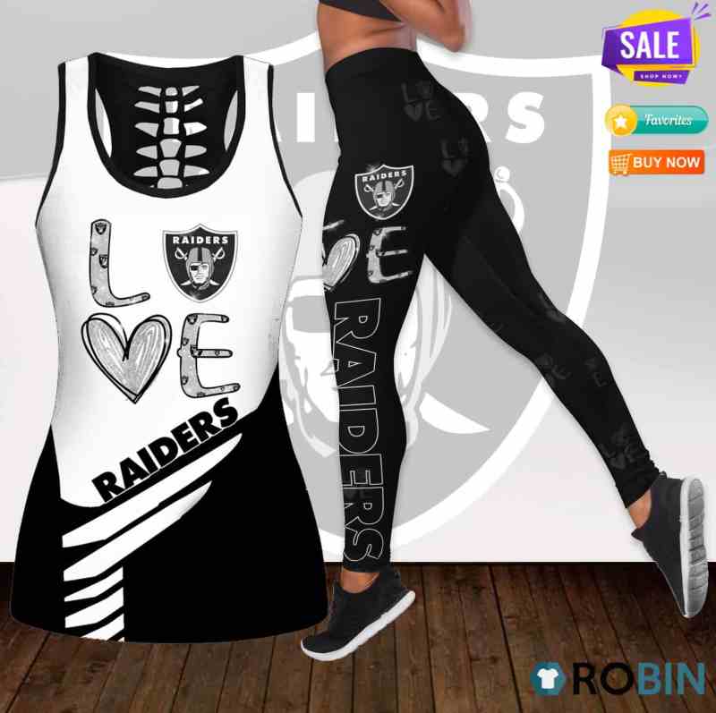 Las Vegas Raiders Leggings and Tank Top