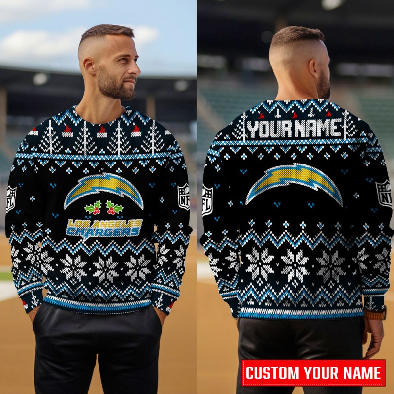 Los Angeles Chargers Ugly Christmas Sweater Image 2