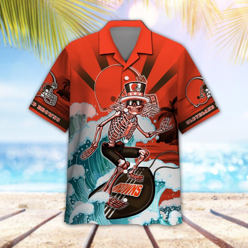 Cleveland Browns Button Shirt Back