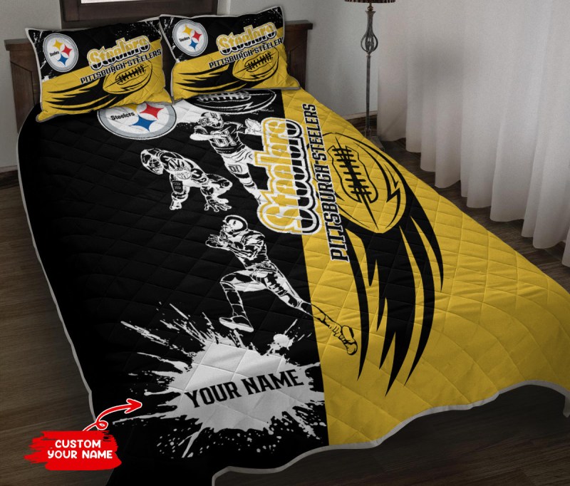Pittsburgh Steelers Personalized Quilt Set