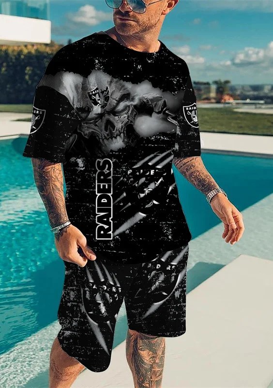 Las Vegas Raiders T-shirt and Shorts